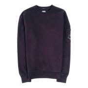 C.p. Company Diagonalt Vävd Crew Neck Sweatshirt Purple, Dam