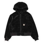 Carhartt Wip Vändbar Aktiv Sweat Jacket Black, Dam