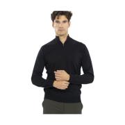 Filippo De Laurentiis Royal Merino Dragkedja Jersey Black, Herr