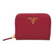 Prada Vintage Pre-owned Laeder plnbcker Red, Dam