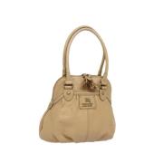 Burberry Vintage Pre-owned Laeder axelremsvskor Beige, Dam