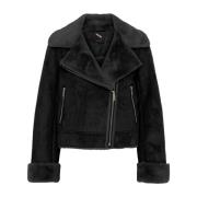 Btfcph Faux Fur Bonded Jacket Svart Black, Dam