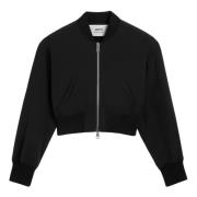 Ami Paris Casual Svart Bomberjacka Black, Dam