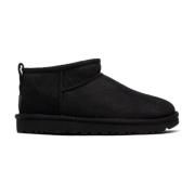 UGG Klassiska Ultra Mini Fårskinnsstövlar Black, Dam