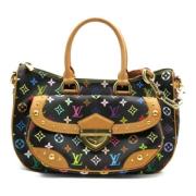 Louis Vuitton Vintage Pre-owned Canvas axelremsvskor Black, Dam