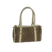 Gucci Vintage Pre-owned Canvas handvskor Beige, Dam