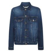 Billionaire Blå Denim Casual Jacka Blue, Herr