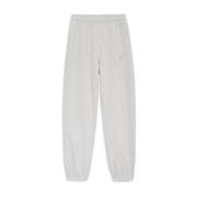 Anine Bing Heather Grey Jogger Byxor Gray, Dam