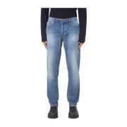 Dondup Brighton Denim Tvättade Byxor Blue, Herr