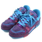 Louis Vuitton Vintage Pre-owned Tyg sneakers Blue, Herr