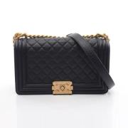 Chanel Vintage Pre-owned Tyg chanel-vskor Black, Dam