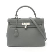 Hermès Vintage Pre-owned Laeder handvskor Gray, Dam