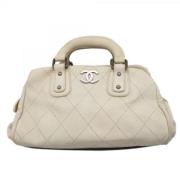 Chanel Vintage Pre-owned Laeder chanel-vskor White, Dam