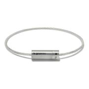 Le Gramme Graverat Kabelarmband Gray, Unisex