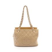 Chanel Vintage Pre-owned Tyg chanel-vskor Beige, Dam