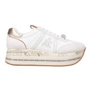 Premiata Casual Sneaker med 100% sammansättning Beige, Dam