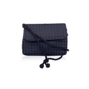 Bottega Veneta Vintage Pre-owned Canvas axelremsvskor Black, Dam