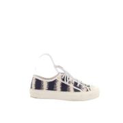 Dior Vintage Pre-owned Tyg sneakers Beige, Dam