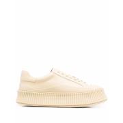 Jil Sander Beige Chunky-Sole Mode Trainers Beige, Dam