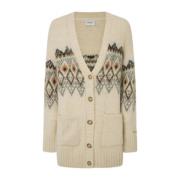 Pepe Jeans Stiliga Sweaters Kollektion Beige, Dam