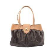 Louis Vuitton Vintage Pre-owned Canvas axelremsvskor Brown, Dam