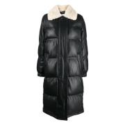 Stand Studio Svart Puffer & Down Coat Fabiola Black, Dam