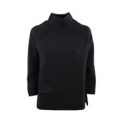 Gran Sasso Basic Sweater Black, Dam