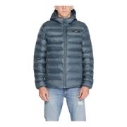 Calvin Klein Jeans Herr Huva Jacka Höst/Vinter Kollektion Blue, Herr