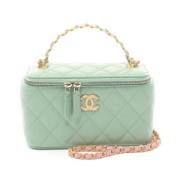 Chanel Vintage Pre-owned Laeder chanel-vskor Green, Dam