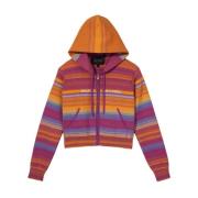 Marc Jacobs Multifärgad Zip Hoodie Tröja Multicolor, Dam