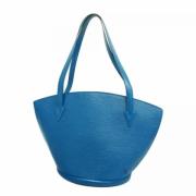 Louis Vuitton Vintage Pre-owned Tyg axelremsvskor Blue, Dam