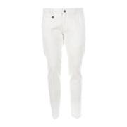 YES ZEE Vit Bomull Honungskaka Chino Byxor White, Herr