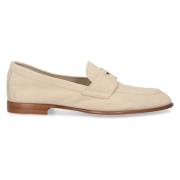 Santoni Loafers Beige, Dam