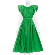 Alexander McQueen Pre-owned Pre-owned Polyester klnningar Green, Dam