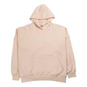 Gestuz Off-White Bomullshoodie Beige, Dam