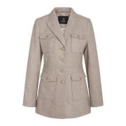 Bruuns Bazaar Elegant Scarletbbbaki Jacket Blazer Fallen Rock Beige, D...