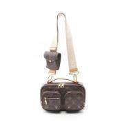 Louis Vuitton Vintage Pre-owned Tyg louis-vuitton-vskor Brown, Dam