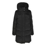 Woolrich Svarta Vinterrockar Black, Dam