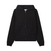 Obey Svart Dragkedja Hoodie Extra Tung Black, Herr