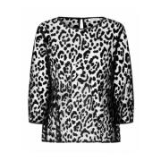 Masai Mesh Blus med ¾ Ärmar Black, Dam