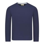 Woolrich Lambswool Crewneck Sweater Blue, Herr