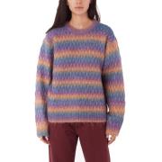 Obey Daytrip Crew Tröja Lila Gradient Multicolor, Dam