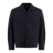 Givenchy Stilig Overshirt med 4G Detalj Blue, Herr