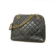 Chanel Vintage Pre-owned Laeder axelremsvskor Black, Dam