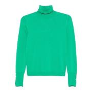 Liu Jo Elegant Stickad Topp Green, Dam