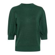 Kaffe Feminin Turtleneck Pullover Garden Topiary Green, Dam