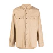 Polo Ralph Lauren Casual Långärmad Beige Bomull Skjorta Beige, Herr