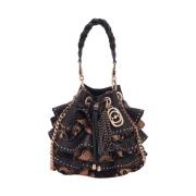 La Carrie Svart Bucket Bag Frou Frou Black, Dam