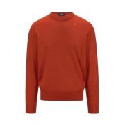 K-Way Merino Wool Crew Neck Sweater Red, Herr