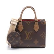 Louis Vuitton Vintage Pre-owned Canvas handvskor Brown, Dam